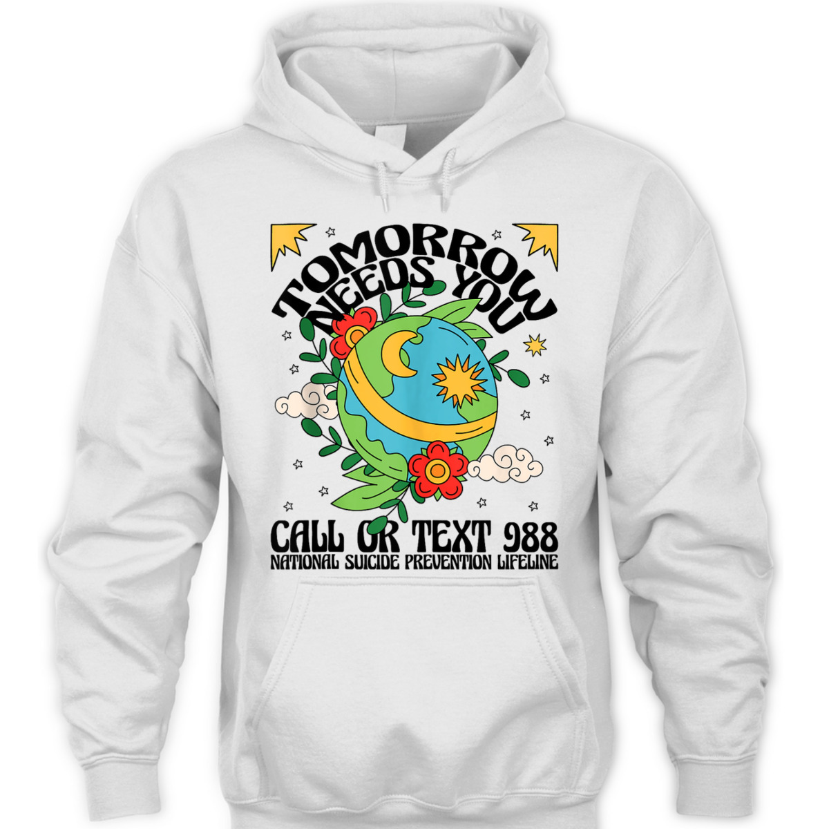 Retro Tomorrow Needs You 988 Suicide Prevention Awareness T-Shirt