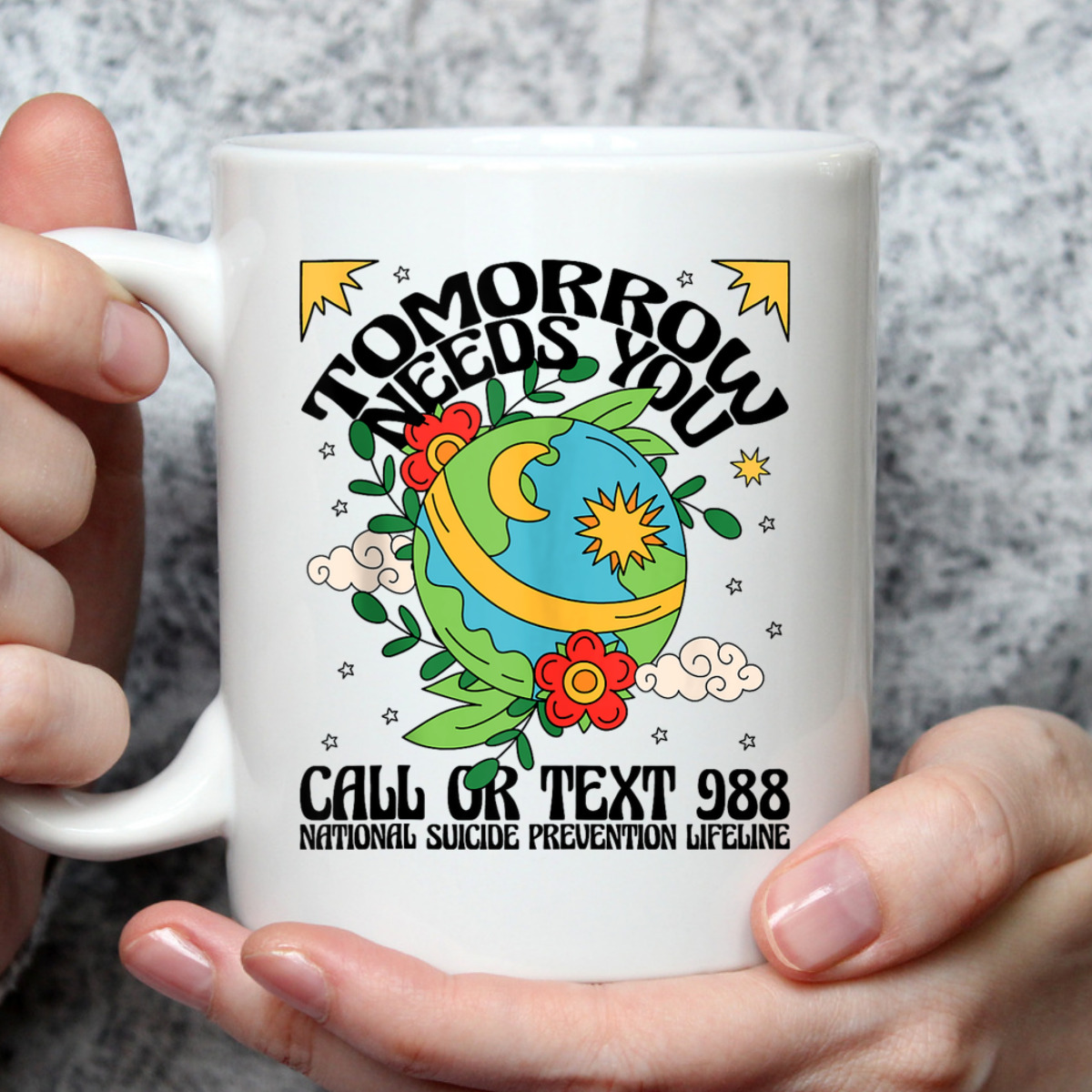 Retro Tomorrow Needs You 988 Suicide Prevention Awareness T-Shirt