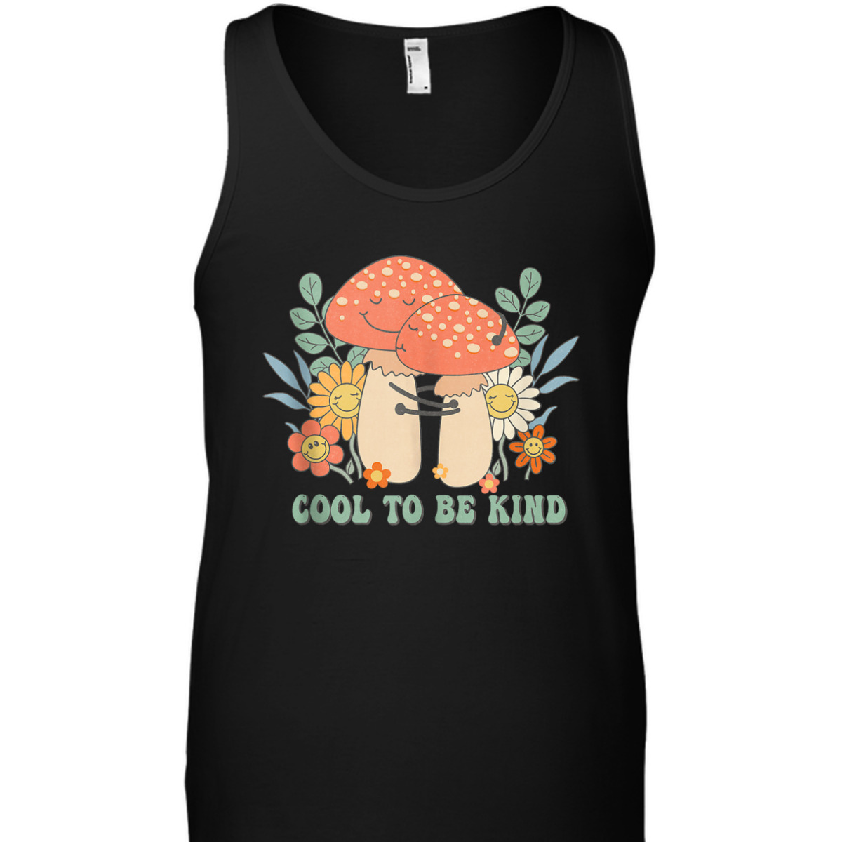 Cool To Be Kind Retro Groovy Style Flowers Plants Kindness T-Shirt