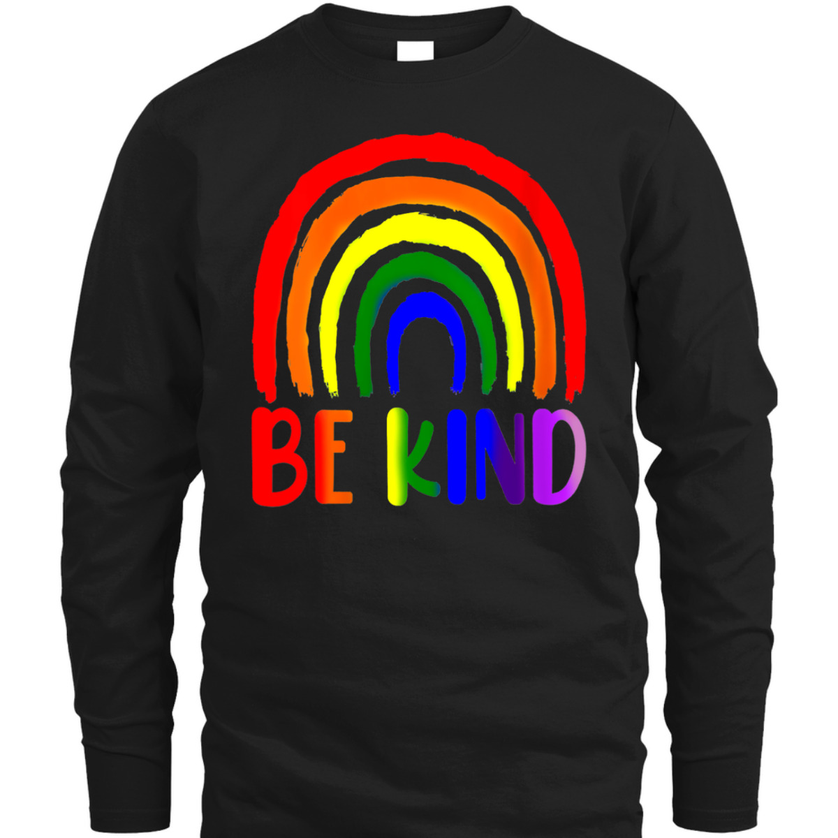 Womens Be Kind Rainbow LGBT Flag LGBTQ Pride Month T-Shirt
