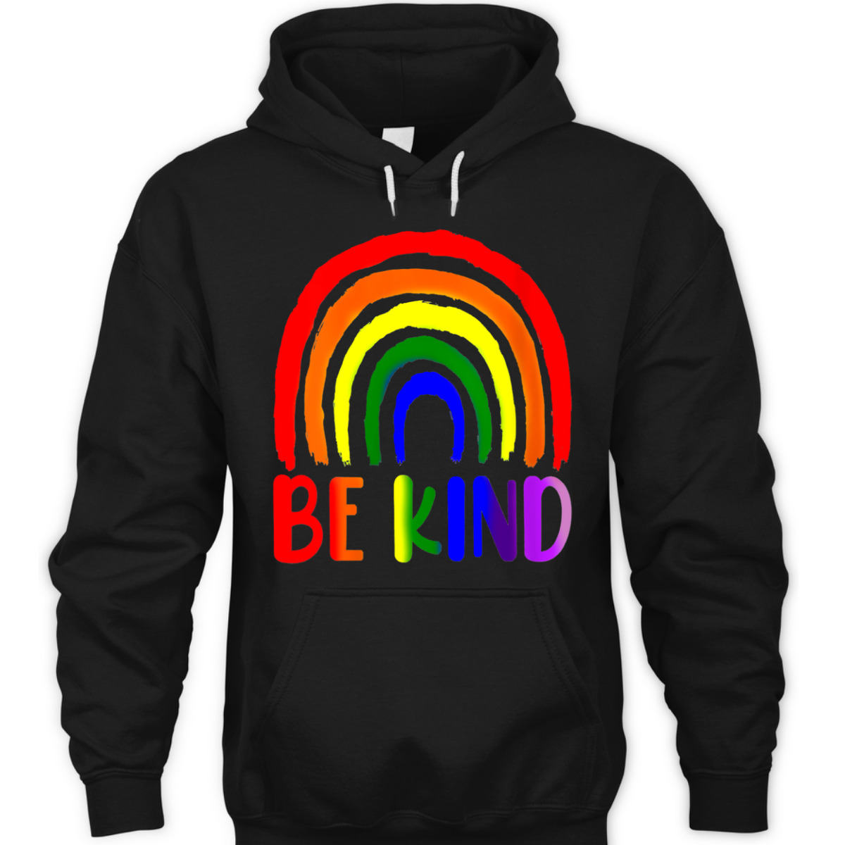 Womens Be Kind Rainbow LGBT Flag LGBTQ Pride Month T-Shirt