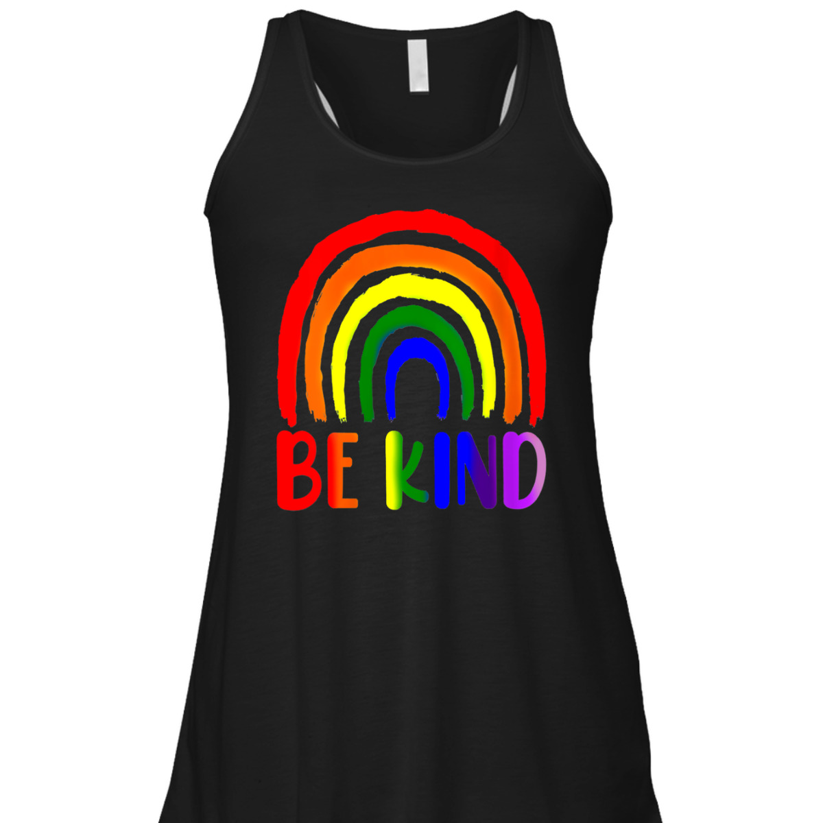 Womens Be Kind Rainbow LGBT Flag LGBTQ Pride Month T-Shirt