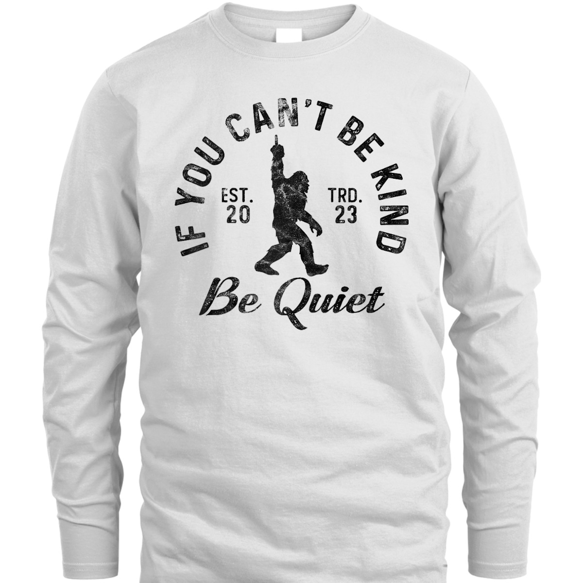 If You Can't Be Kind Be Quiet Sarcastic Kindness Joke T-Shirt