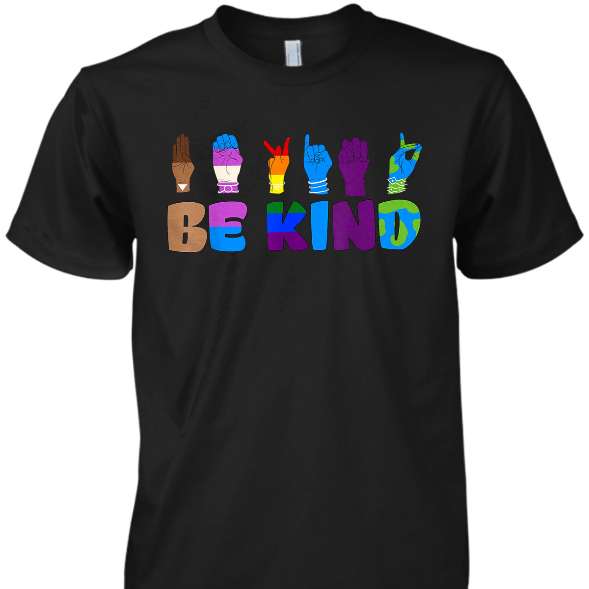 Be Kind Language BLM Racial Justice Social Equality T-Shirt