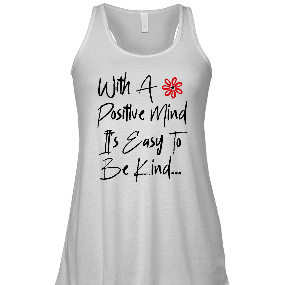 Womens With A Positive Mind It's Easy To Be Kind Radiate Positivity T-Shirt Womens With A Positive Mind It's Easy To Be Kind Radiate Positivity T-Shirt