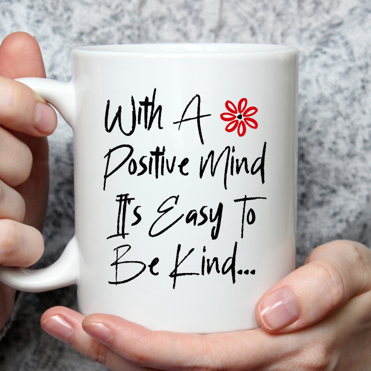 Womens With A Positive Mind It's Easy To Be Kind Radiate Positivity T-Shirt Womens With A Positive Mind It's Easy To Be Kind Radiate Positivity T-Shirt