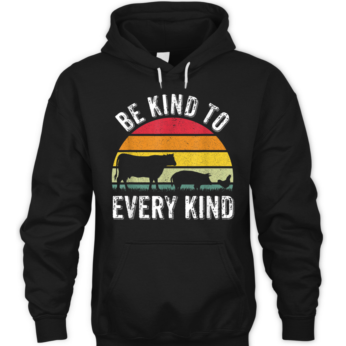 Vintage Vegetarian Be Kind To Every Kind Vegan T-Shirt Vintage Vegetarian Be Kind To Every Kind Vegan T-Shirt