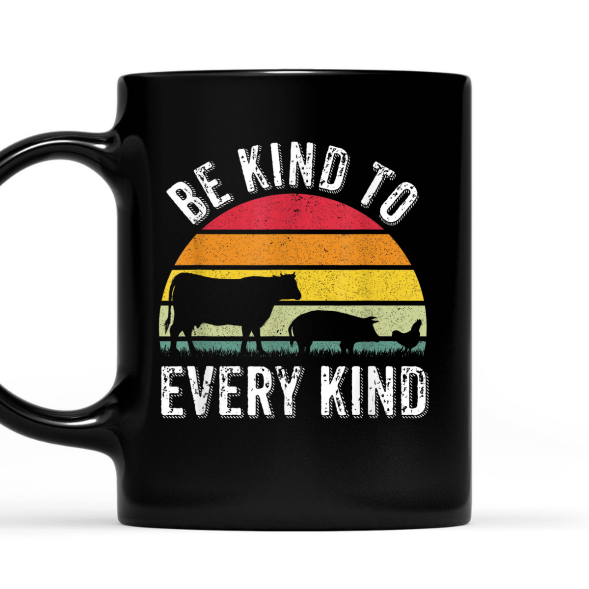 Vintage Vegetarian Be Kind To Every Kind Vegan T-Shirt