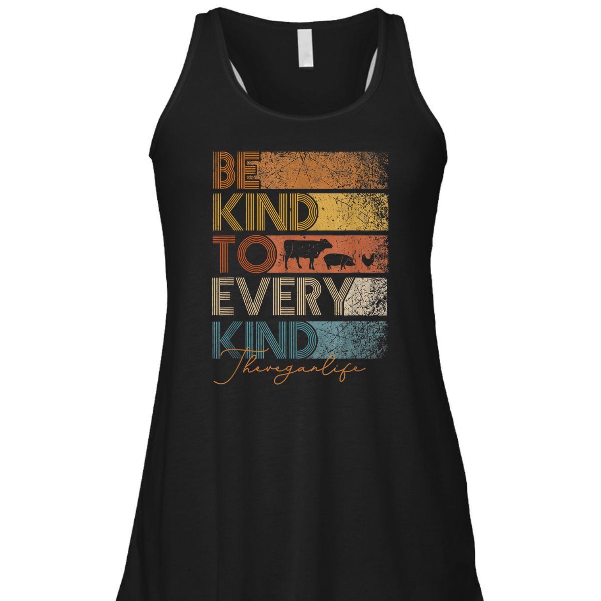 Be Kind To Every Kind Retro, 70's Vegan Life T-Shirt Be Kind To Every Kind Retro, 70's Vegan Life T-Shirt