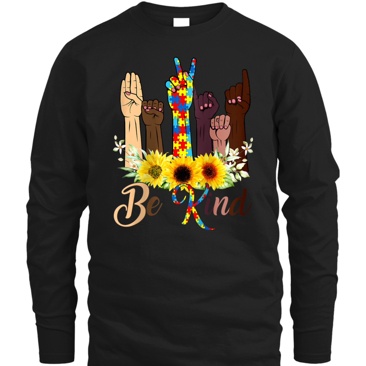 Womens Be Kind Autism Awareness Leopard Rainbow Choose Kindness T-Shirt