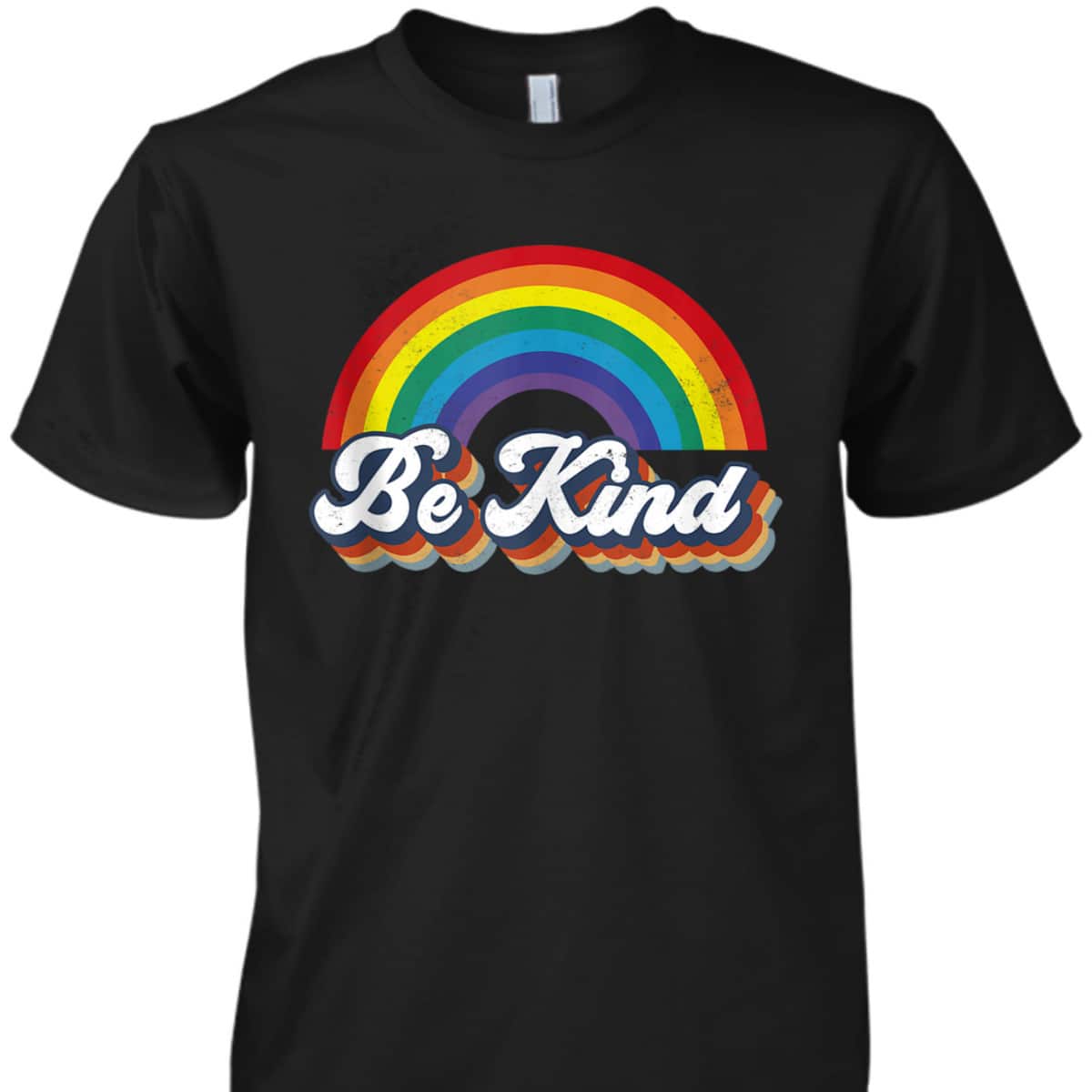 Be Kind Ally Rainbow Flag Retro LGBT Pride Month T-Shirt Be Kind Ally Rainbow Flag Retro LGBT Pride Month T-Shirt