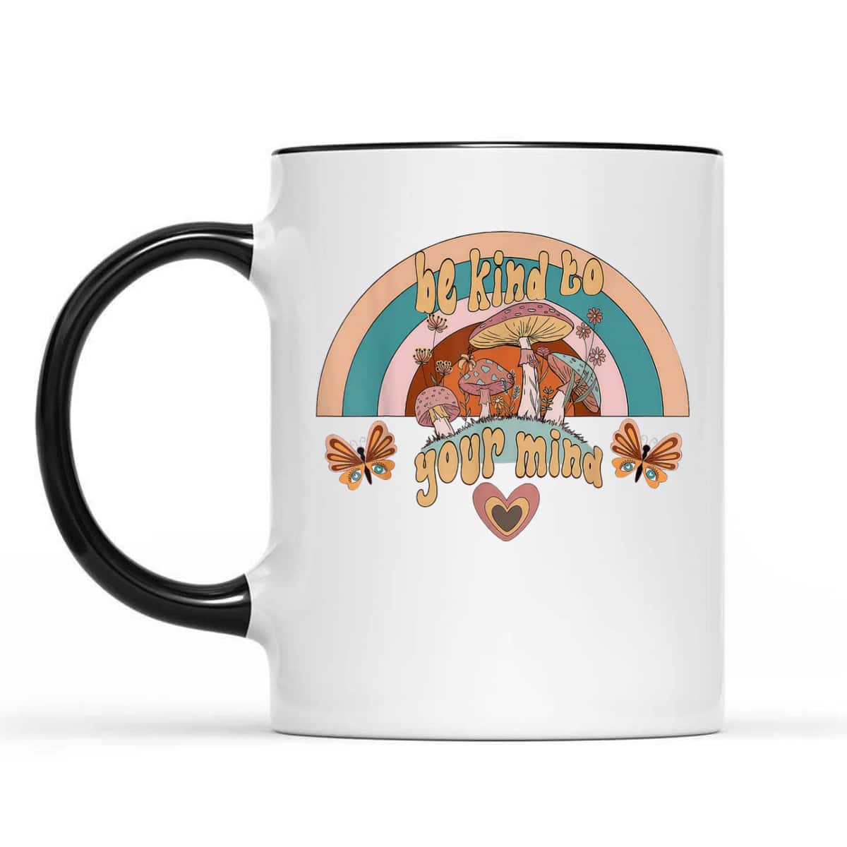 Retro Groovy Rainbow Be Kind To Your Mind 60s 70s Costume T-Shirt