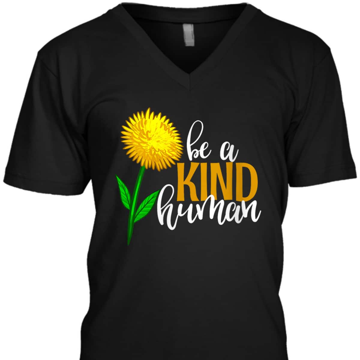 Womens Be A Kind Human Yellow Flower Funny Men Unique Flowers Love T-Shirt Womens Be A Kind Human Yellow Flower Funny Men Unique Flowers Love T-Shirt