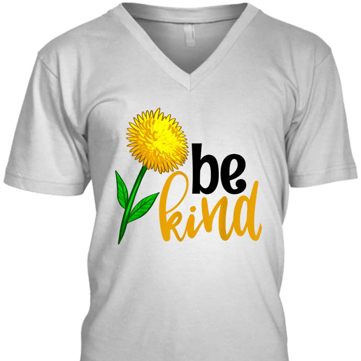 Be Kind Yellow Flower Funny Women Unique Flowers Love T-Shirt