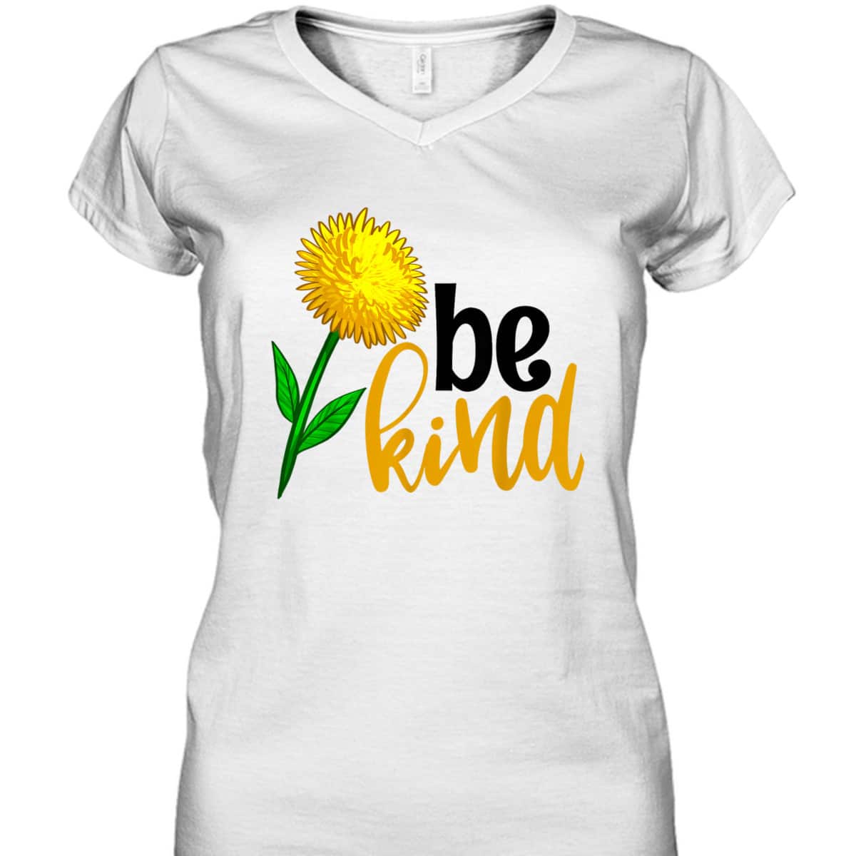 Be Kind Yellow Flower Funny Women Unique Flowers Love T-Shirt
