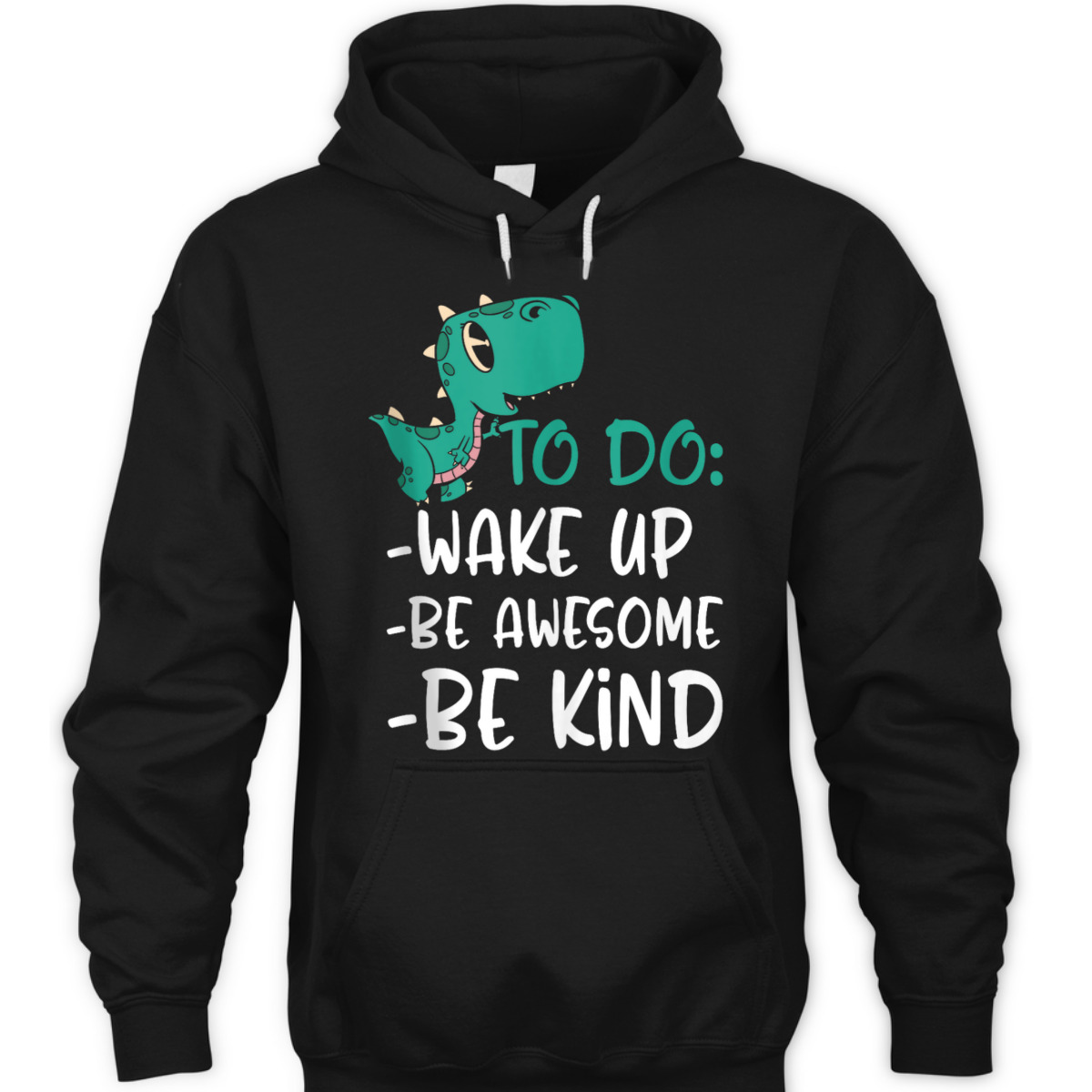 Boys Dino Kids Wake Up Be Awesome Be Kind Kindness T-Shirt