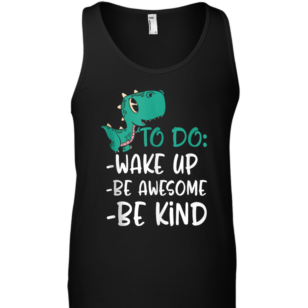 Boys Dino Kids Wake Up Be Awesome Be Kind Kindness T-Shirt