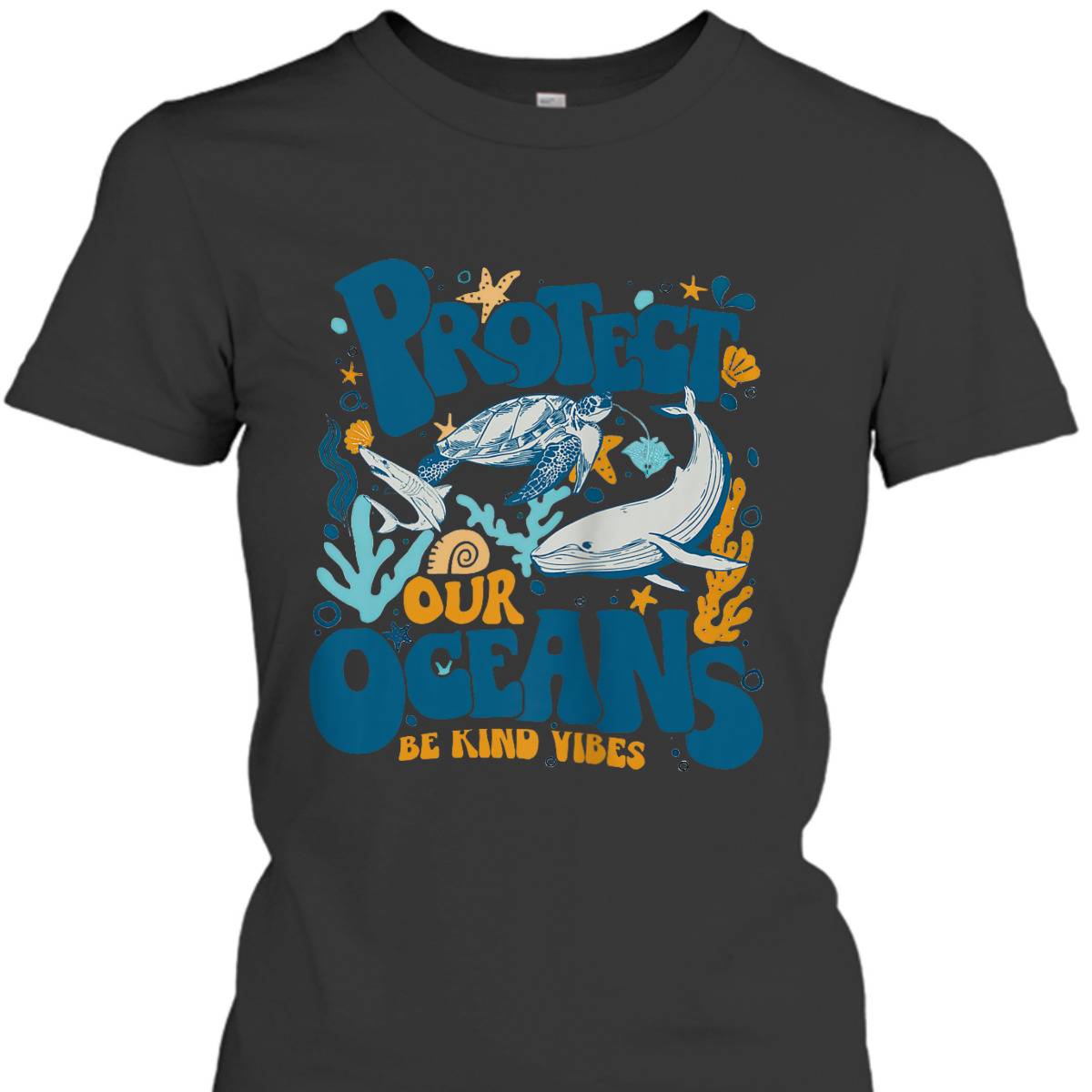 Protect Our Oceans Be Kind Vibes, Respect The Locals Back T-Shirt Protect Our Oceans Be Kind Vibes, Respect The Locals Back T-Shirt