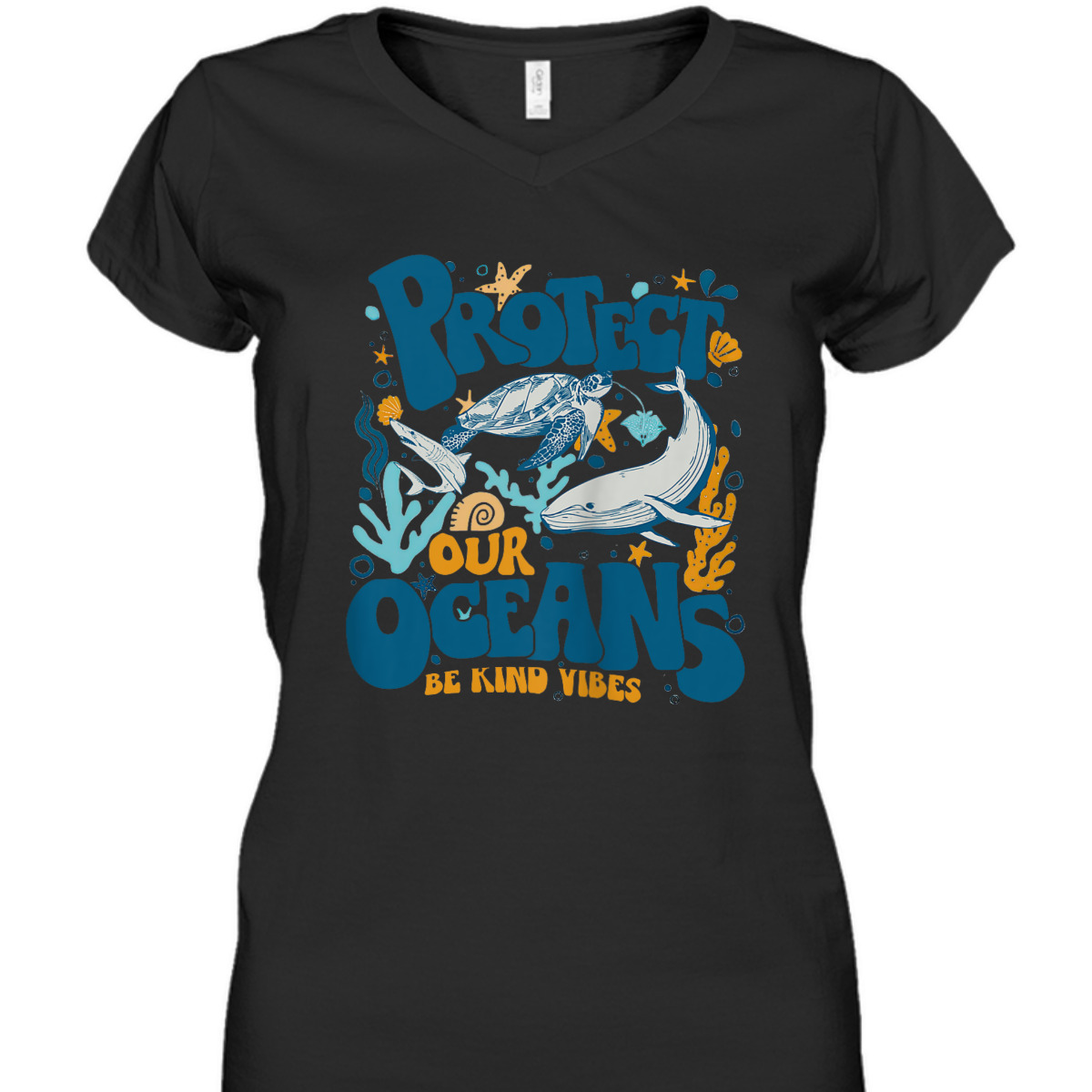 Protect Our Oceans Be Kind Vibes, Respect The Locals Back T-Shirt