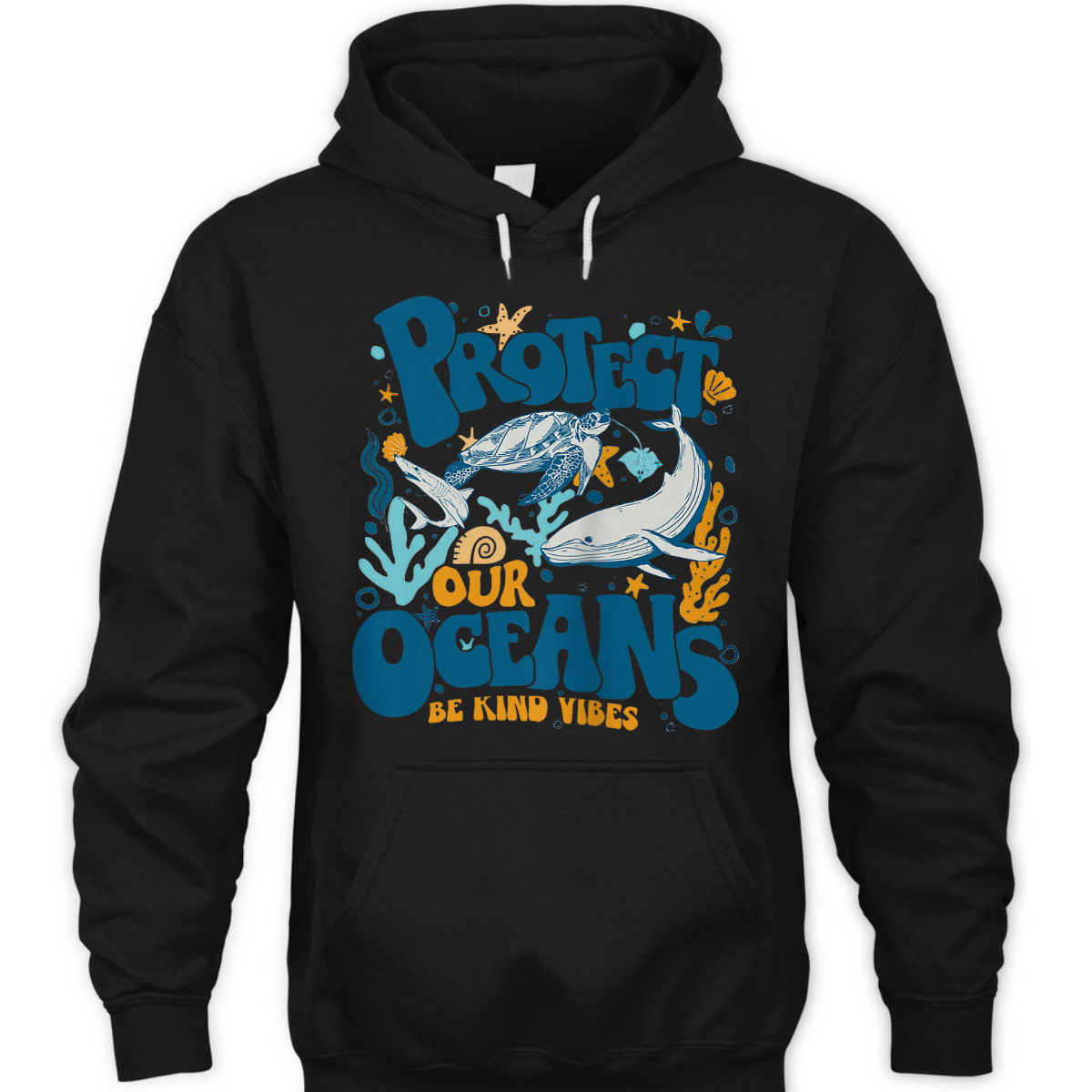 Protect Our Oceans Be Kind Vibes, Respect The Locals Back T-Shirt
