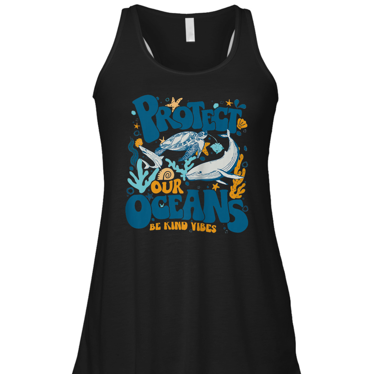 Protect Our Oceans Be Kind Vibes, Respect The Locals Back T-Shirt