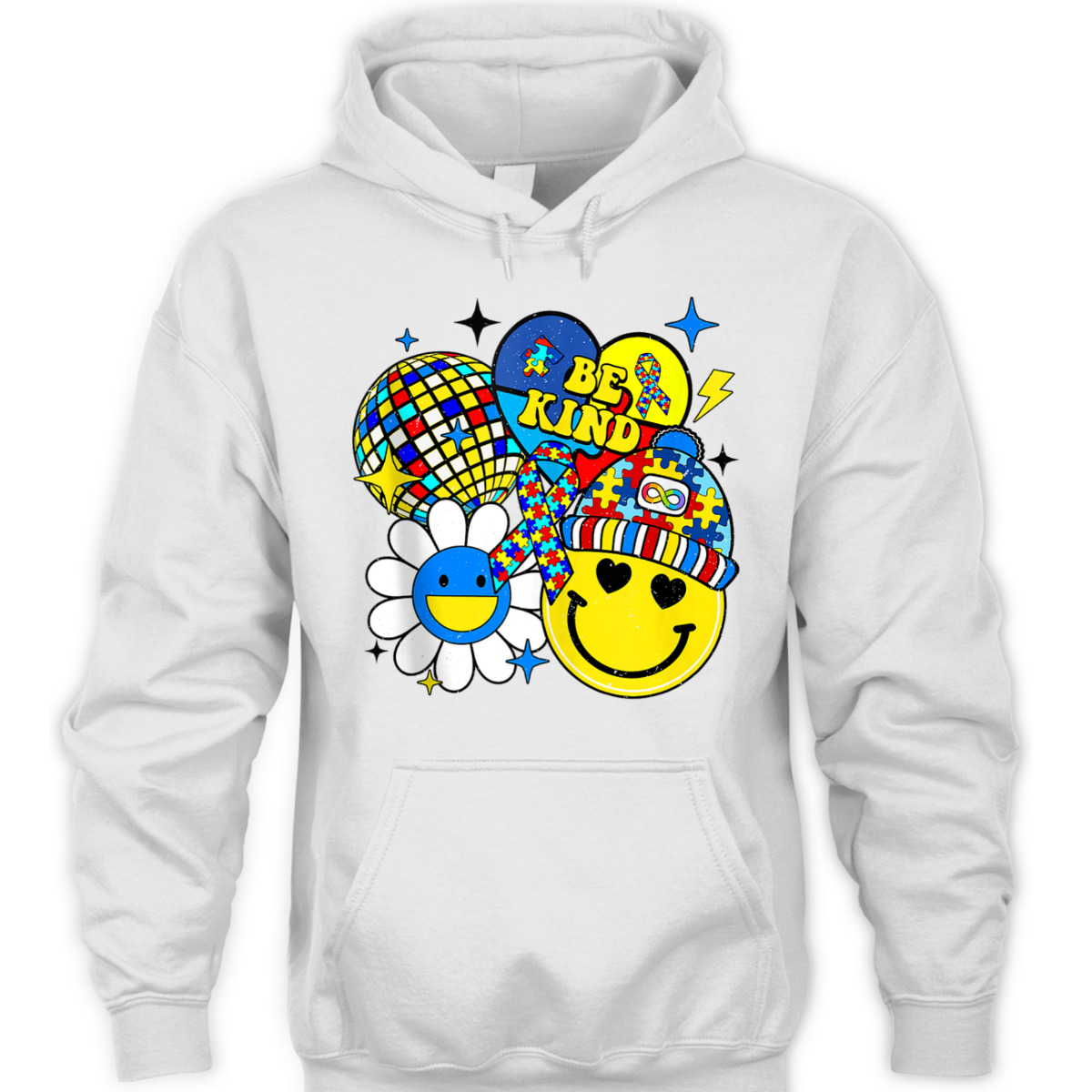 Be Kind Autism Awareness Positive Vibes Puzzle Mental Health T-Shirt Be Kind Autism Awareness Positive Vibes Puzzle Mental Health T-Shirt