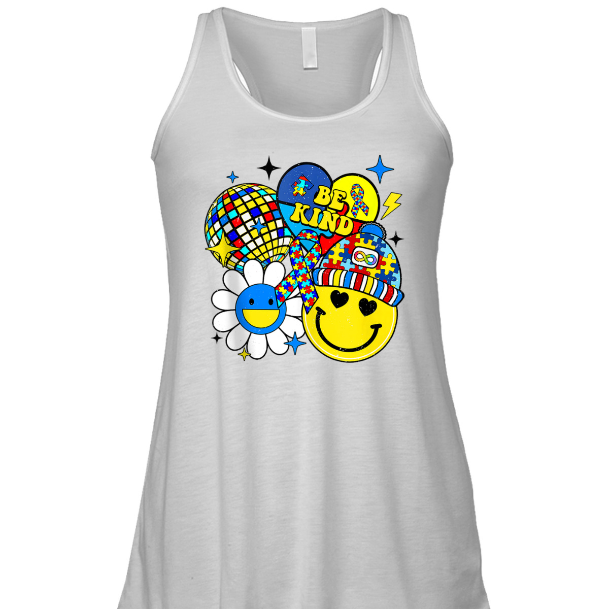 Be Kind Autism Awareness Positive Vibes Puzzle Mental Health T-Shirt Be Kind Autism Awareness Positive Vibes Puzzle Mental Health T-Shirt