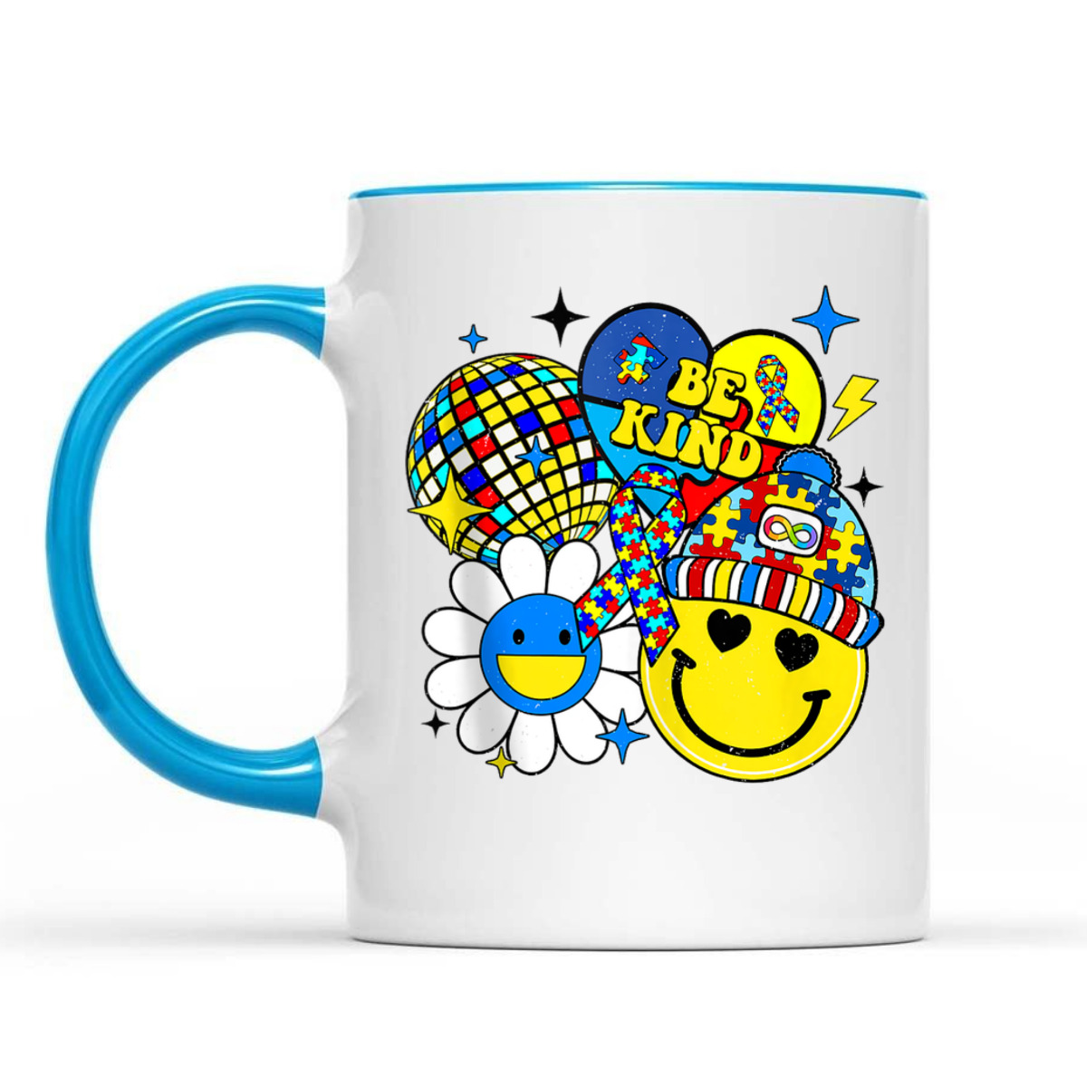 Be Kind Autism Awareness Positive Vibes Puzzle Mental Health T-Shirt Be Kind Autism Awareness Positive Vibes Puzzle Mental Health T-Shirt