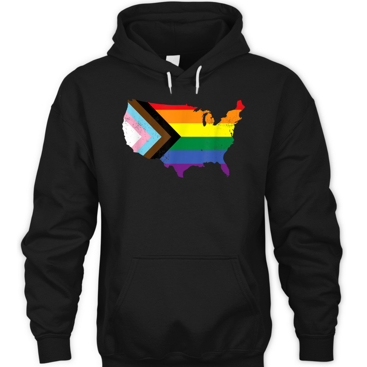 Progress Pride Flag USA LGBTQ Equality Gay Bi Pride July 4th T-Shirt Progress Pride Flag USA LGBTQ Equality Gay Bi Pride July 4th T-Shirt