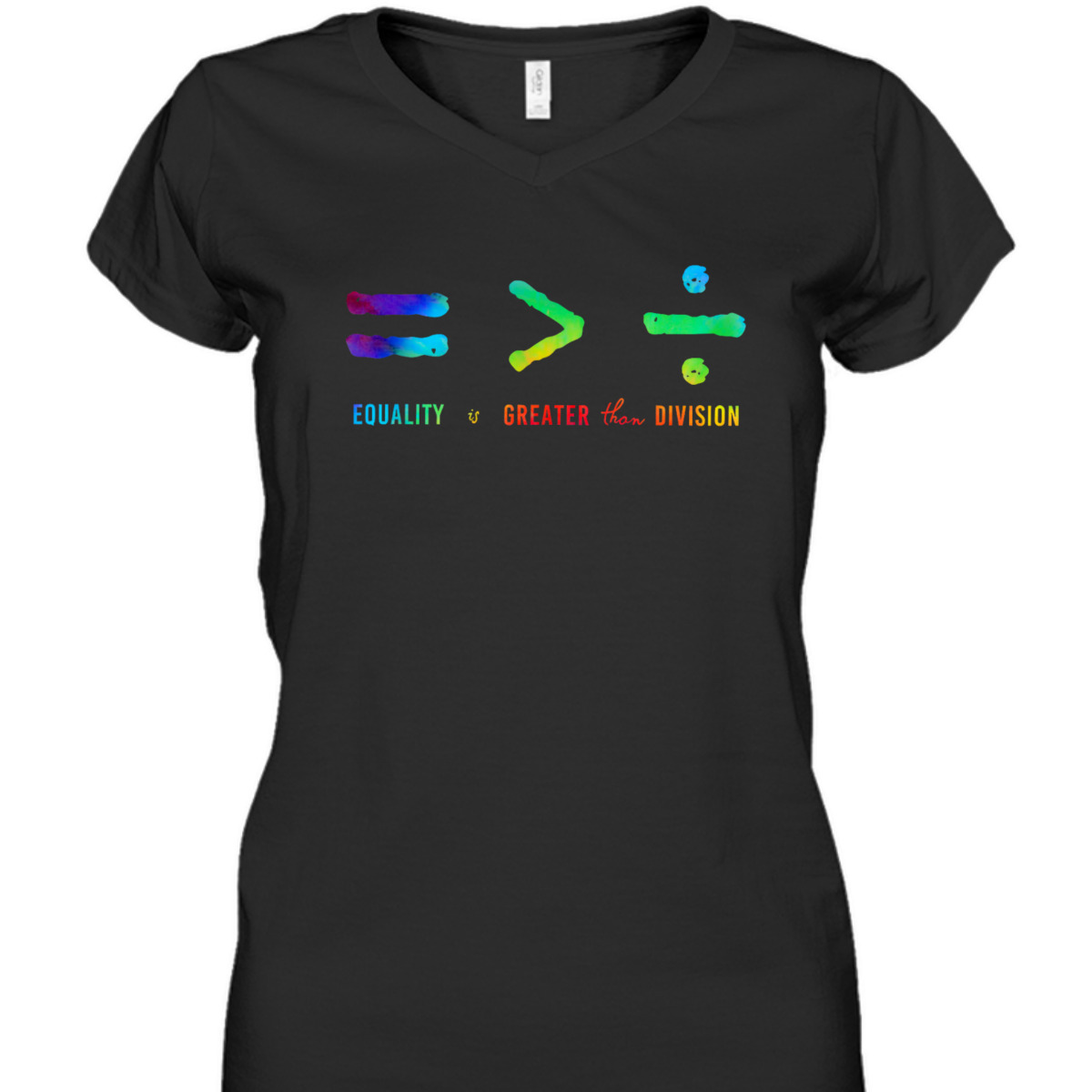 Equality Is Greater Than Division Social Justice Math Symbol T-Shirt Equality Is Greater Than Division Social Justice Math Symbol T-Shirt
