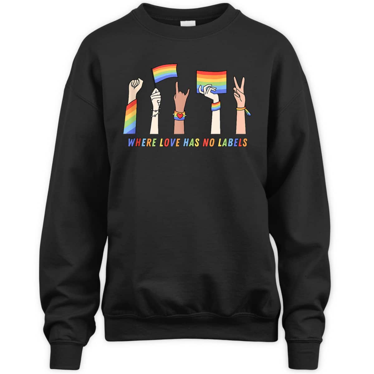Where Love Has No Labels Rainbow Equality LGBTQ Pride Month T-Shirt Where Love Has No Labels Rainbow Equality LGBTQ Pride Month T-Shirt