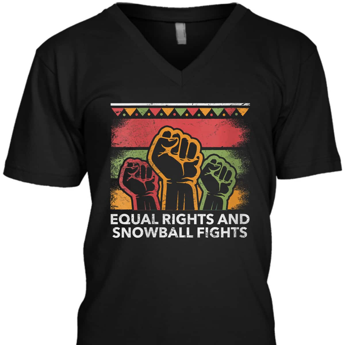 Womens Equal Rights And Snowball Fights Social Justice Human Rights T-Shirt