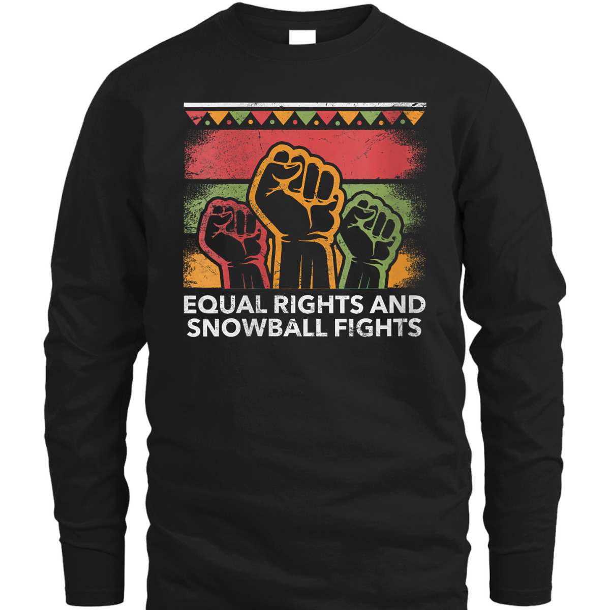 Womens Equal Rights And Snowball Fights Social Justice Human Rights T-Shirt