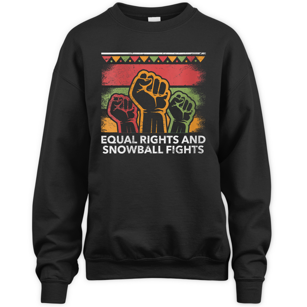 Womens Equal Rights And Snowball Fights Social Justice Human Rights T-Shirt