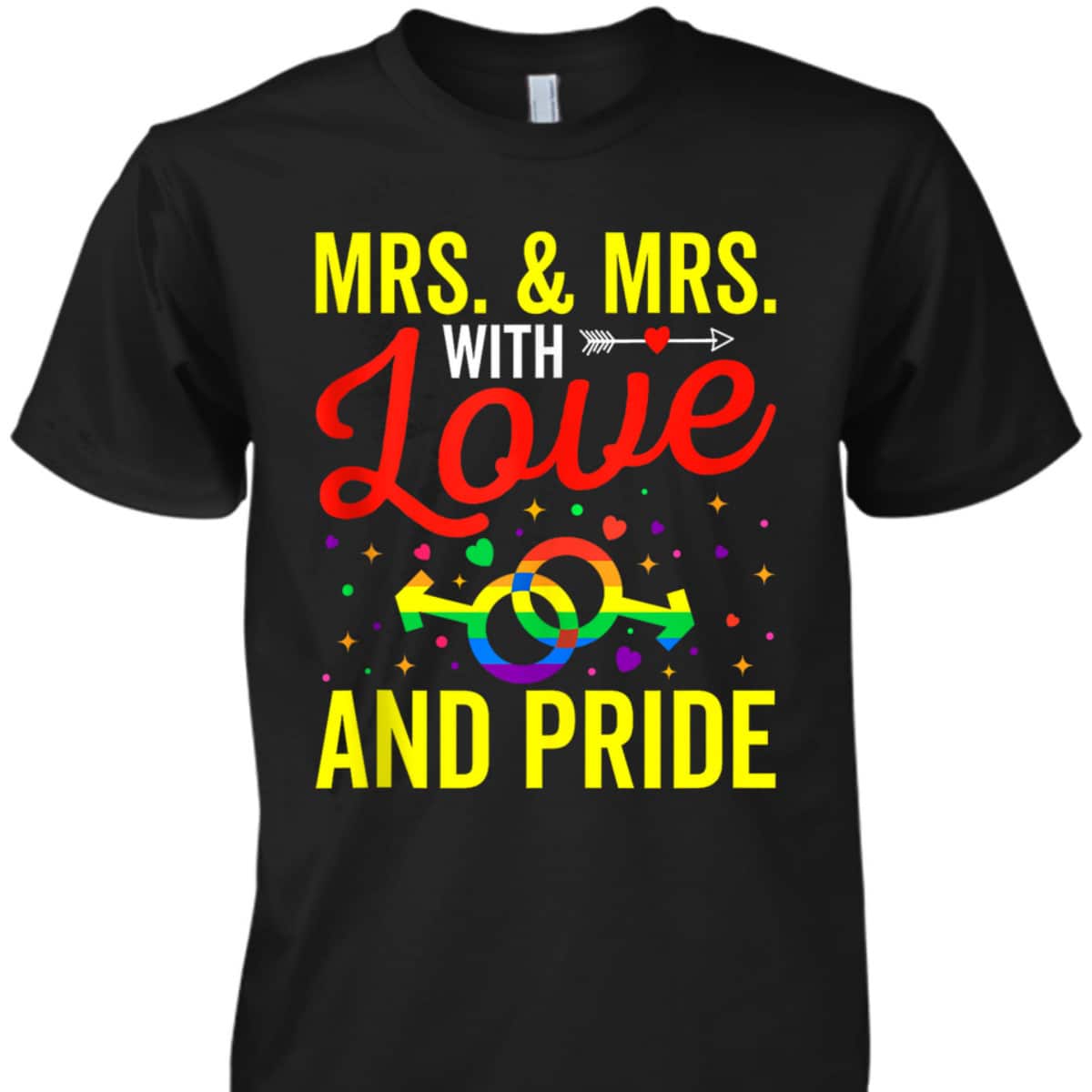 Mrs & Mrs LGBTQ Gay Wedding Equality Pride Awareness Month T-Shirt Mrs & Mrs LGBTQ Gay Wedding Equality Pride Awareness Month T-Shirt