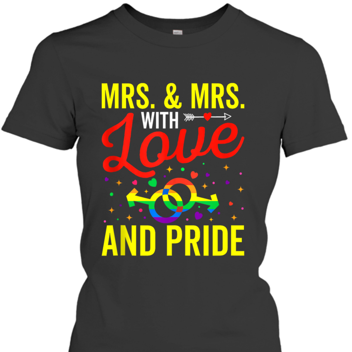 Mrs & Mrs LGBTQ Gay Wedding Equality Pride Awareness Month T-Shirt Mrs & Mrs LGBTQ Gay Wedding Equality Pride Awareness Month T-Shirt