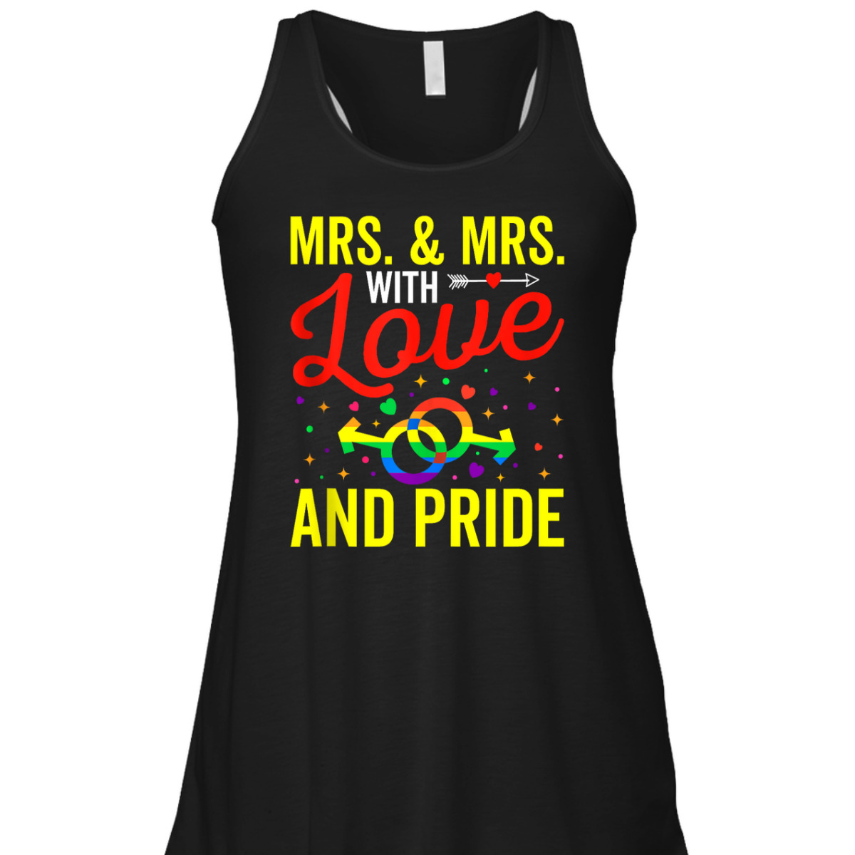 Mrs & Mrs LGBTQ Gay Wedding Equality Pride Awareness Month T-Shirt