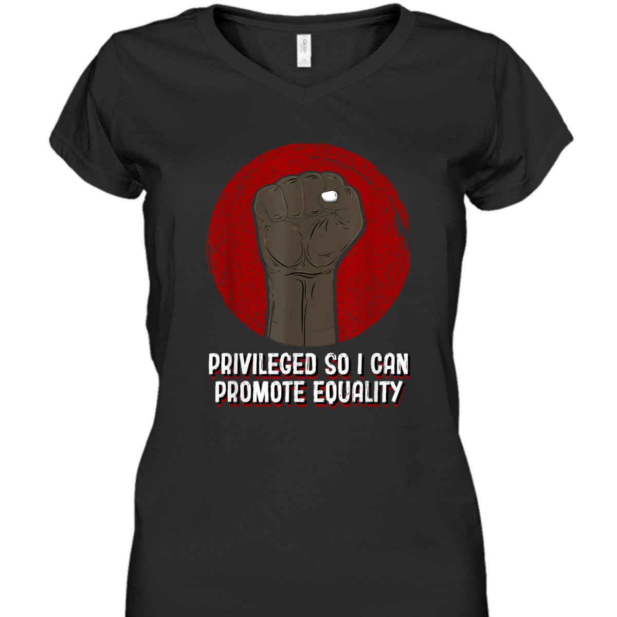 Privileged So I Can Promote Equality Humanity Anti Racist T-Shirt