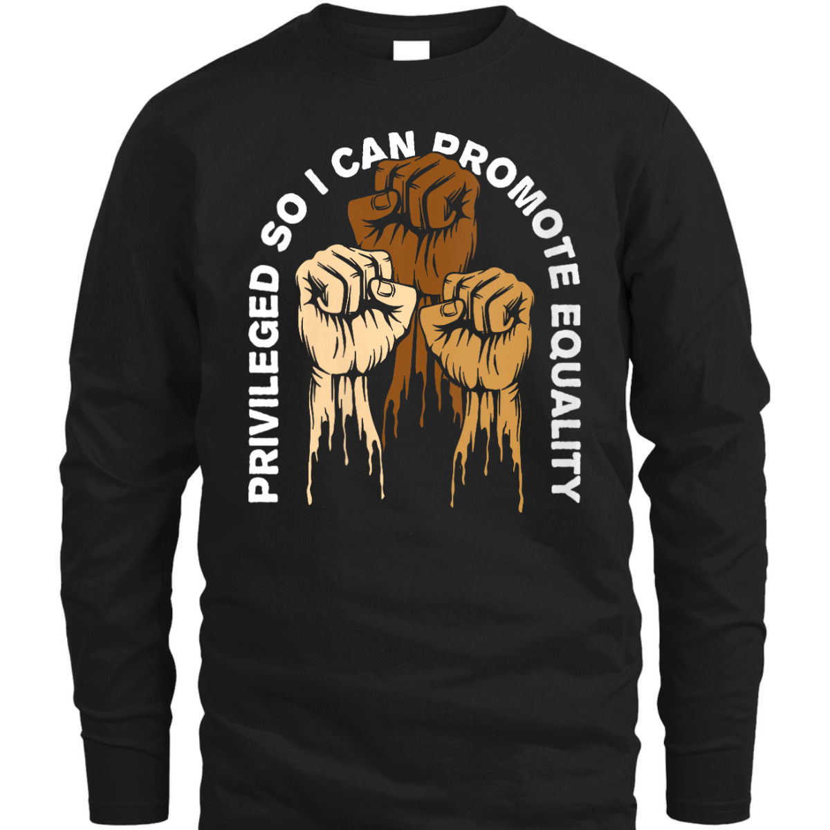 Womens Privileged So I Can Promote Equality Anti Racist T-Shirt