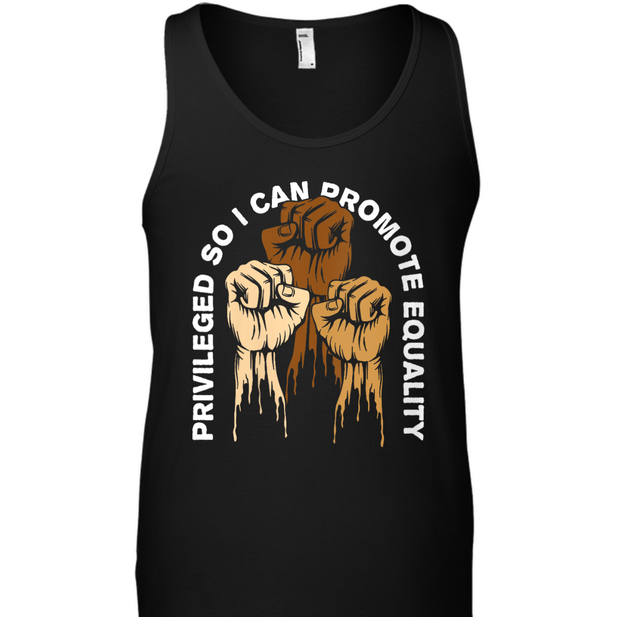 Womens Privileged So I Can Promote Equality Anti Racist T-Shirt