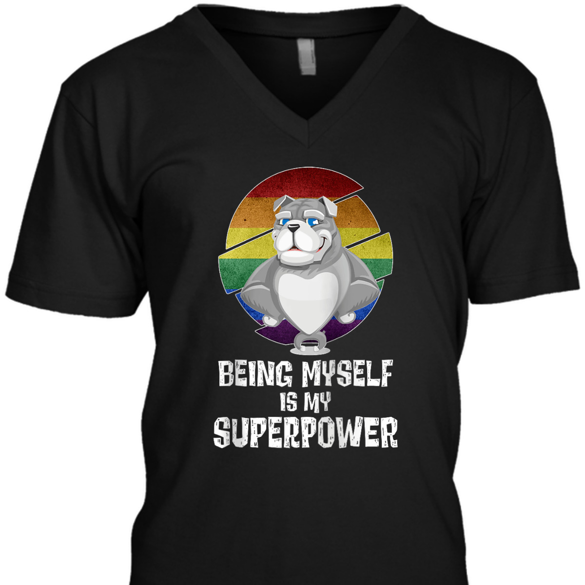 Being Myself Is My Superpower LGBTQ Gay Pride Love Equality T-Shirt