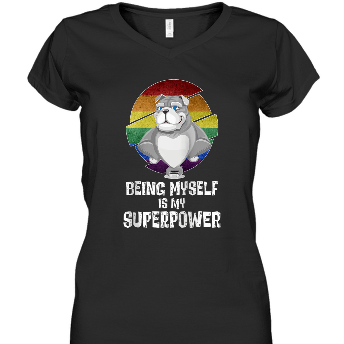 Being Myself Is My Superpower LGBTQ Gay Pride Love Equality T-Shirt