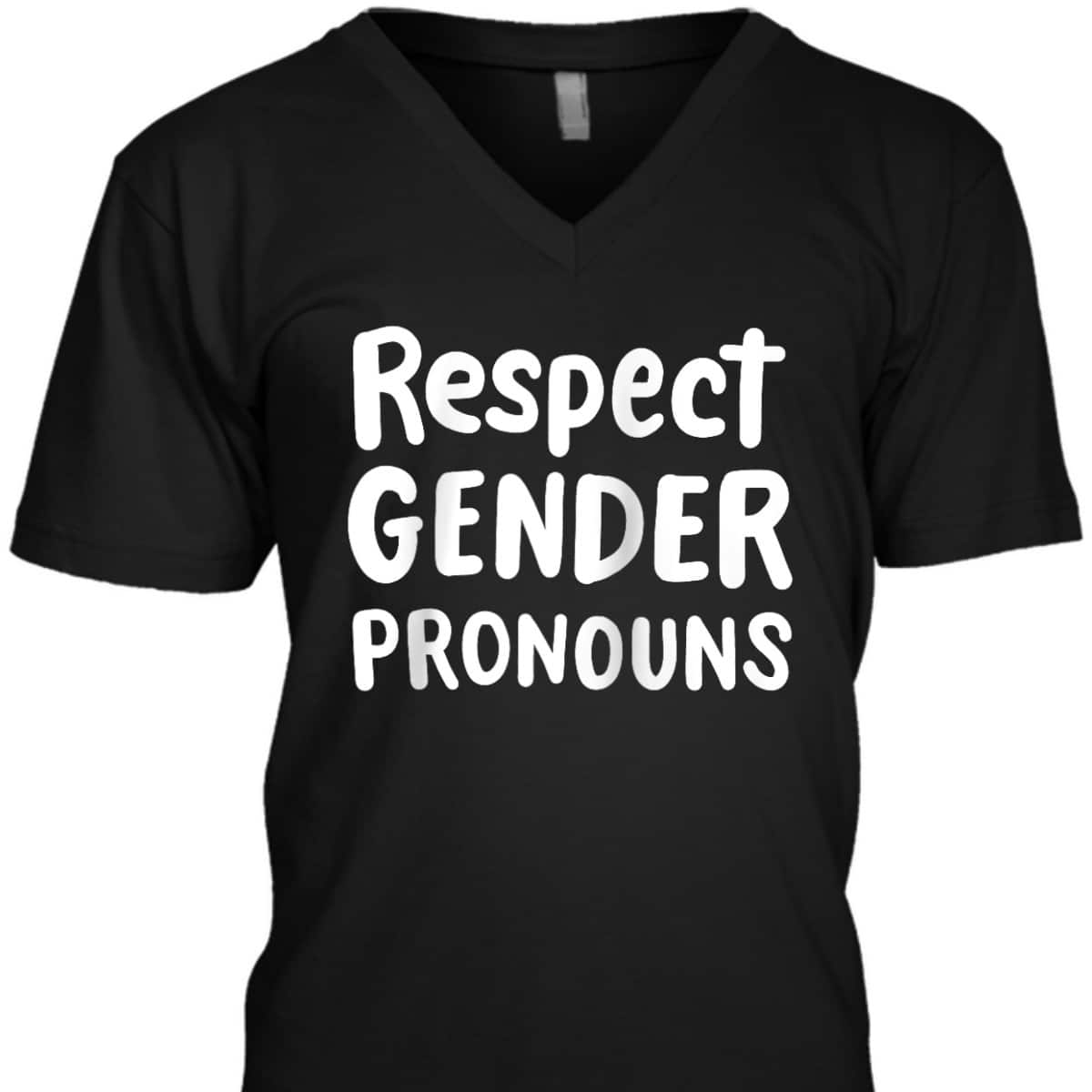 Respect Gender Pronouns LGBTQ Pride Equality Rights Ally T-Shirt