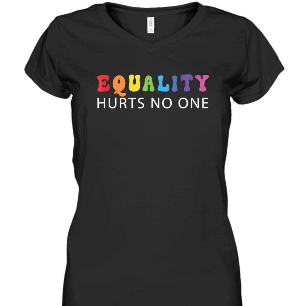 Groovy Equality Hurts No One LGBT Gay Lesbian Pride T-Shirt