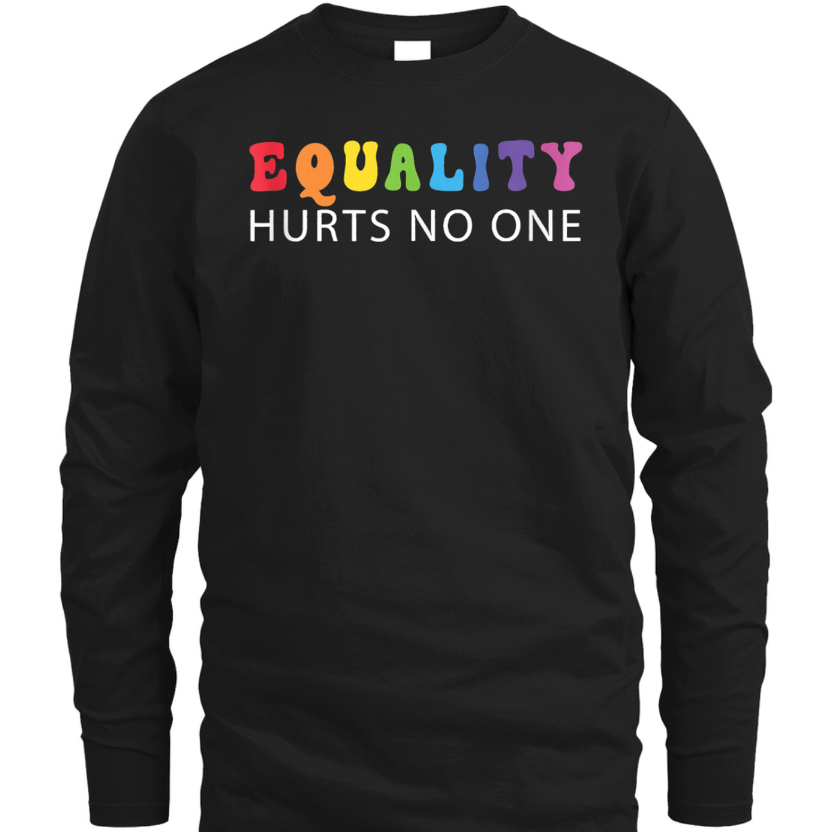 Groovy Equality Hurts No One LGBT Gay Lesbian Pride T-Shirt