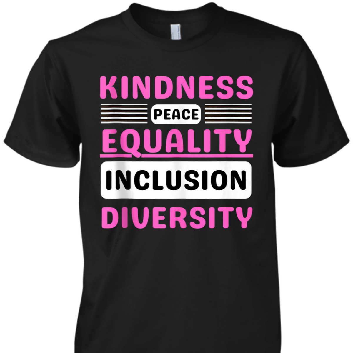 Kindness Peace Equality Inclusion Diversity Pride T-Shirt
