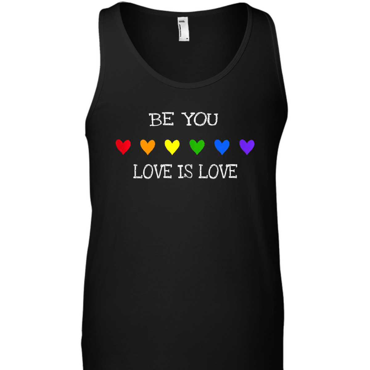 Gay Pride LGBTQ Equality Rainbow Hearts T-Shirt