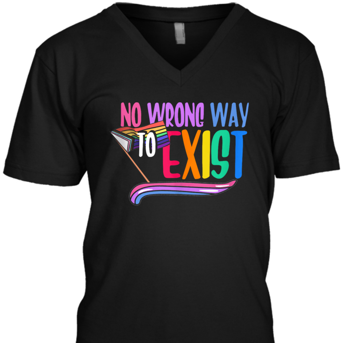 No Wrong Way To Exist LGBTQ Equality Gay Lesbian Pride T-Shirt