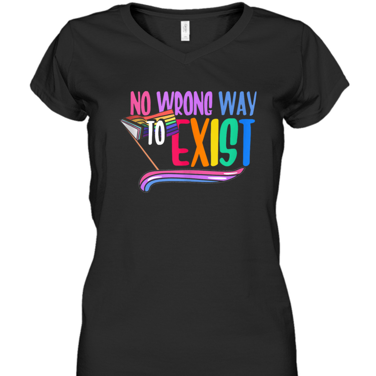 No Wrong Way To Exist LGBTQ Equality Gay Lesbian Pride T-Shirt