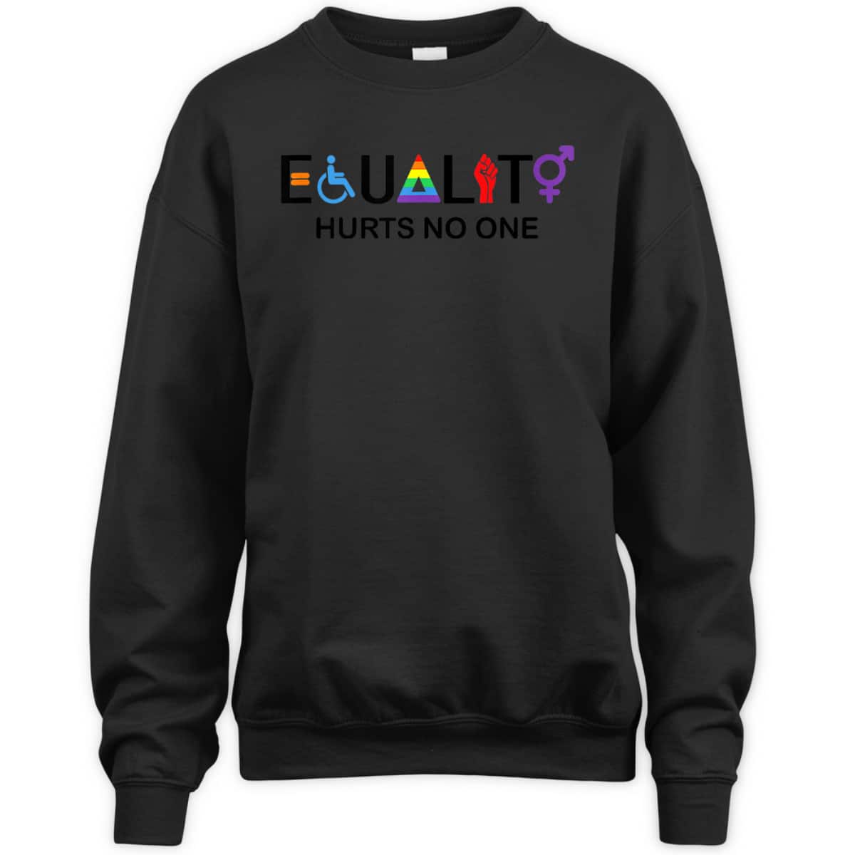 Equality Hurts No One LGBT Human Rights Gay Pride Month T-Shirt